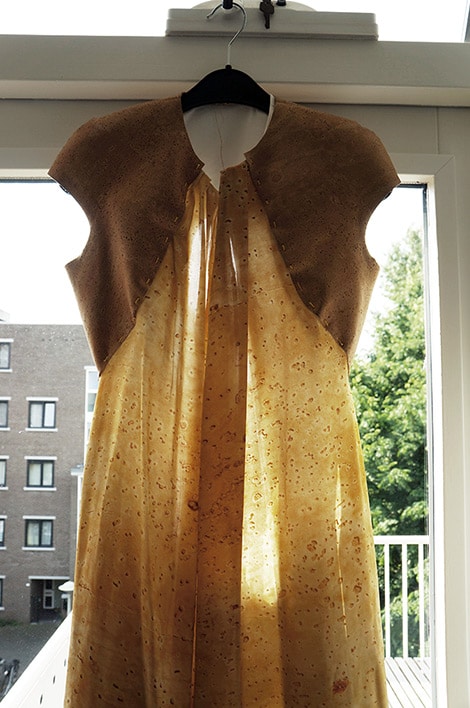 Silk and cork gown by byBrown