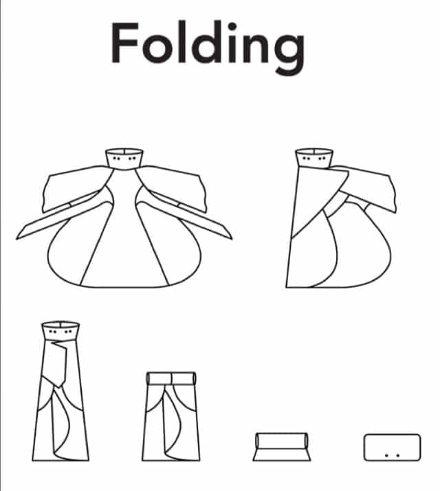 How to fold the raindress byBrown